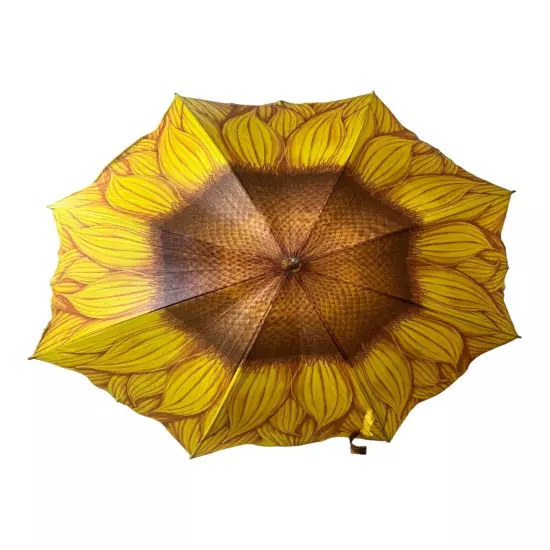 Vintage - Salamander - 90’s Design Umbrella With U-Shaped Wood Handle