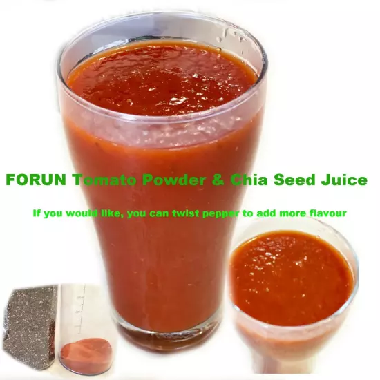 FORUN Pure Tomato Powder 1KG - Fresh Red, Tasty Flavour