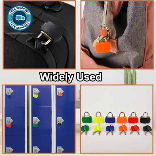 12 PCS Multicolor Small Suitcase Locks with Keys-28mm Padlocks for Luggage&More