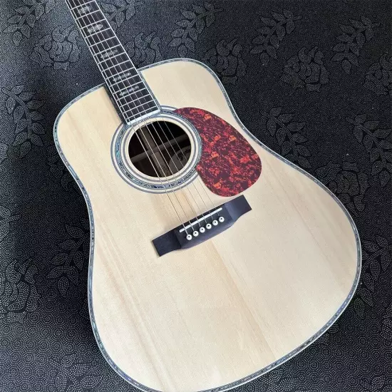 high quality 41 inch D45 solid spruce top acoustic guitar shipping quickly