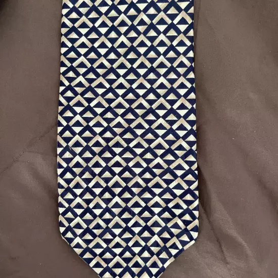 Structure Le Collection Mens 100% Silk Necktie Short 56" Business Church Work