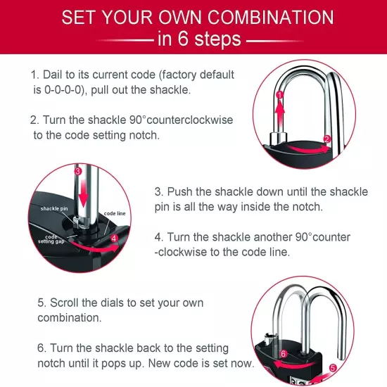 Travel Lock 2 Pack, Luggage Locks TSA Approved for Suitcase, Backpack, Briefcase