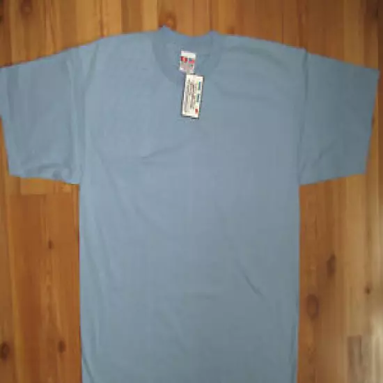 2XL Right Hand Trap/Skeet Pad STONE BLUE Cotton Shooting T-Shirt USA Made