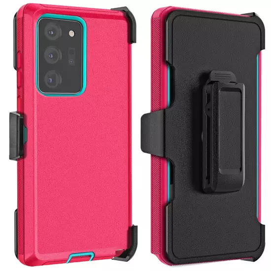 For Samsung Galaxy Note 20/Note 20 Ultra 5G Shockproof Case Cover + Belt Clip