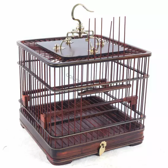 Bird Cage Bird Aviary Small Birds Canary Parakeet Finches Wooden Indoor &Outdoor