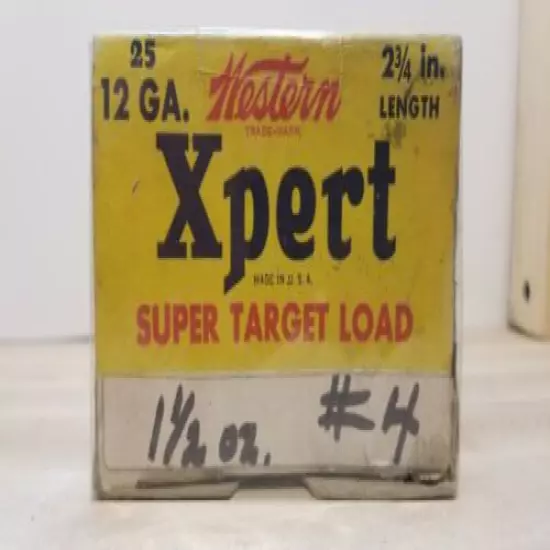 1950's Western Xpert Super Target Load "Trap and Skeet Shells 12 ga. (empty box)