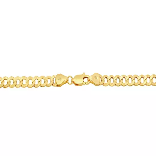 BRAND NEW 10k Yellow Gold 2mm-7.5mm Cuban Curb Link Chain Necklace16"-30" Hollow