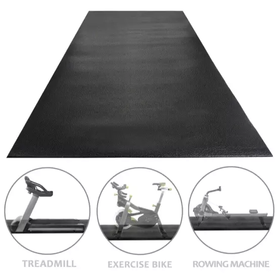 BalanceFrom High Density Home Gym Mat Treadmill Exercise Bike Equip. 30"x60" T16