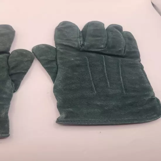 Wilsons Adventure Bound Suede Leather Gloves Green Womans Med Winter Gloves