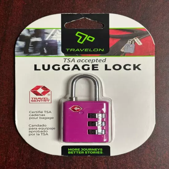 TRAVELON® Travel Sentry TSA-Accepted 3-DIAL Zinc Alloy COMBINATION LUGGAGE LOCK