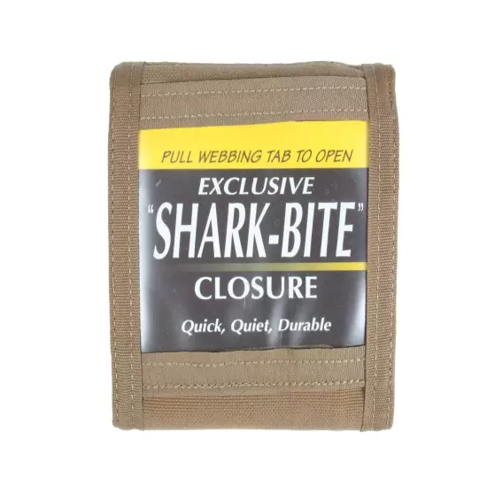 Spec-Ops Nylon T.H.E. Wallet J.R., Coyote Brown w/ 'Shark-Bite' : 100070211