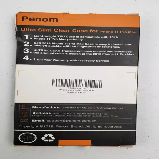 Penom iPhone 11 Pro Max Ultra Slim Phone Case Clear