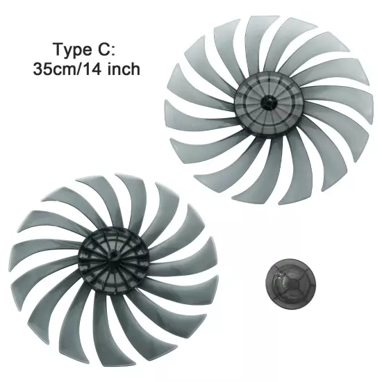 Silent Fan Blade Replacement Durable Compatible w/Standing Fans Table Fans