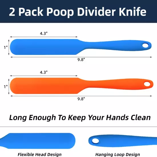 2 Pack Poop Knife, Silicone Poop Cutter Knife Prank Practical Joke Toys Funny 