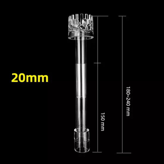 Aquarium Skimmer Acrylic Lily Pipe Spin Surface Fish Tank Water Plant Filters