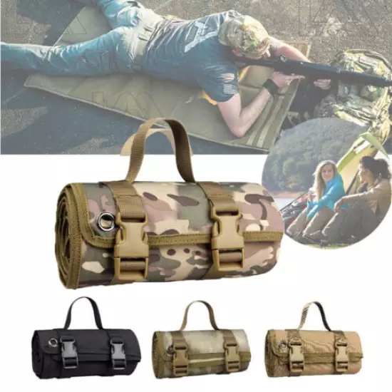 Tactical Shooting Range Mat Training Molle Roll Up Hunting Pad Picnic Mat