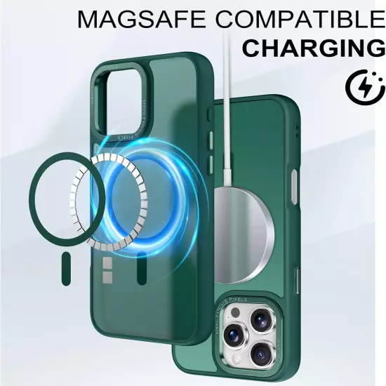 Magnetic Designed for iPhone 16 Pro Max Case Military Grade Drop Tested