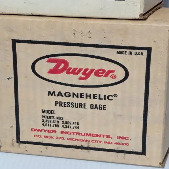 Lot of 4 Dwyer Magnehelic pressure gages w/ 3x measuring 0-20 in Hg, 1x 0-10PSI