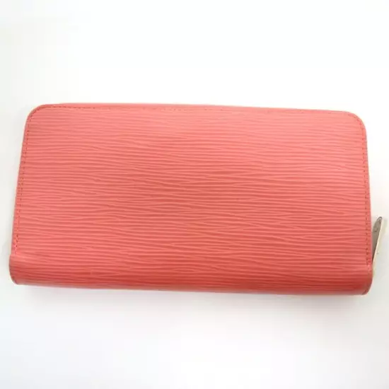 Auth LOUIS VUITTON Epi Zippy Wallet Long Wallet Pink Leather M60663 #0227