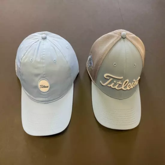 2 NWT TITLEIST HATS - ADJUSTABLE & FITTED (L/XL)