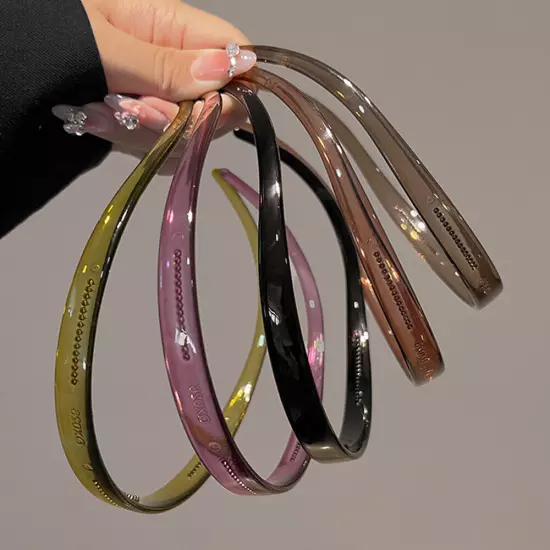 Sunglasses Shaped Headband Plastic Transparent Non-slip Hair Hoop Hair Tool