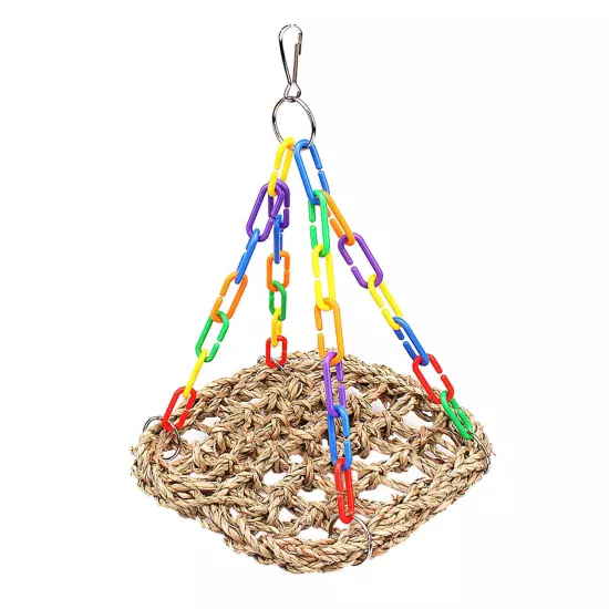 Pet Bird Hanging Toy Parrot Parakeet Budgie Cockatiel Cage Hammock Swing Toy