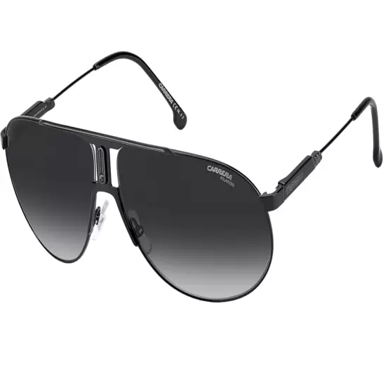 Carrera Panamerika65 Ruthenium Frame Gray Polarized Aviator Sunglasses MSRP $208