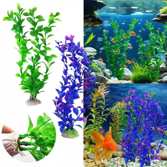 Artificial Fish Tank Water Plastic Aquarium Plants Ornament Decoratio