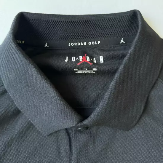 Jordan Mens Nike Golf Polo Size 2XL NWT Black DZ0540-010 Short Sleeve New