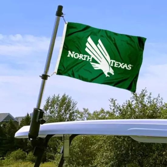 University of North Texas UNT Boat and Golf Cart Flag