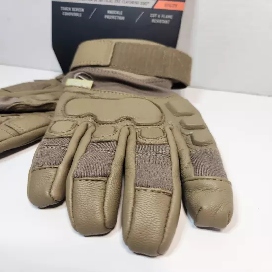 BLACKHAWK S.O.L.A.G Recon Tactical Gloves Made with Kevlar Leather Coyote Small