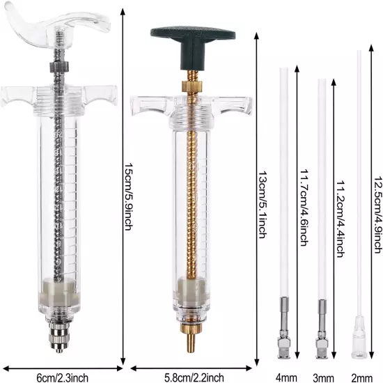 2 Sets Hand Feeding Syringe for Birds,Feeding Tubes Used for Pet Baby Bird Parro