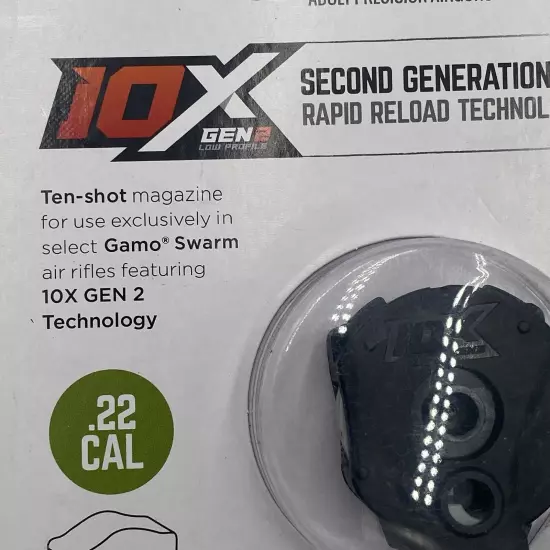 NEW Gamo 10X GEN2 Hunting Quick-Shot Magazine .22 cal Swarm