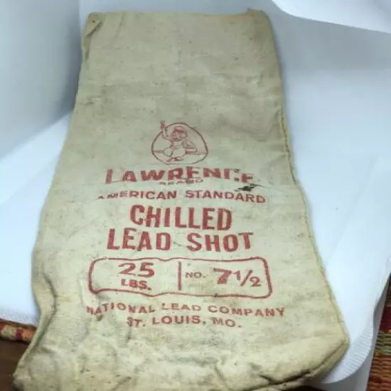 Vintage Lawrence Chill Shot 7.5 Ammunition Bag 25 Lb