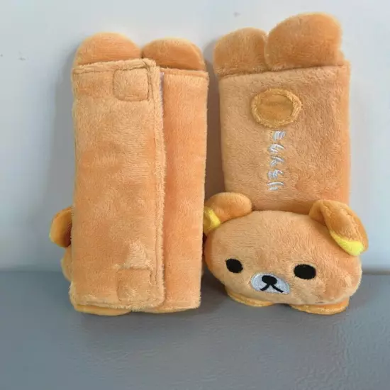 2pcs Rilakkuma brown safety seat belt Shoulder sleeve cover ANIME X'MAS GIFT