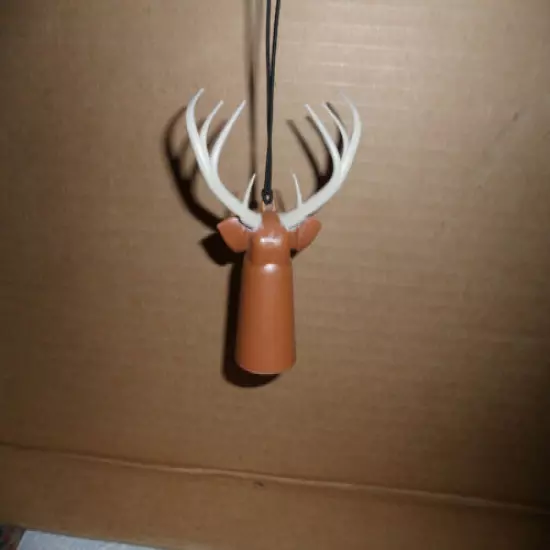 BUCK DEER HEAD REPLICA CAR OR TRUCK HANGING AIR FRESHENER - CINNAMON SCENT