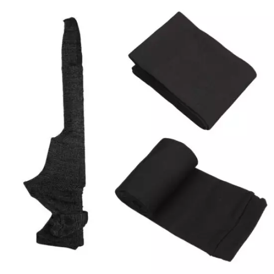 6 Pcs Silicone Treated Gun Socks Hunting Protection Storge Sleeves 55" Black