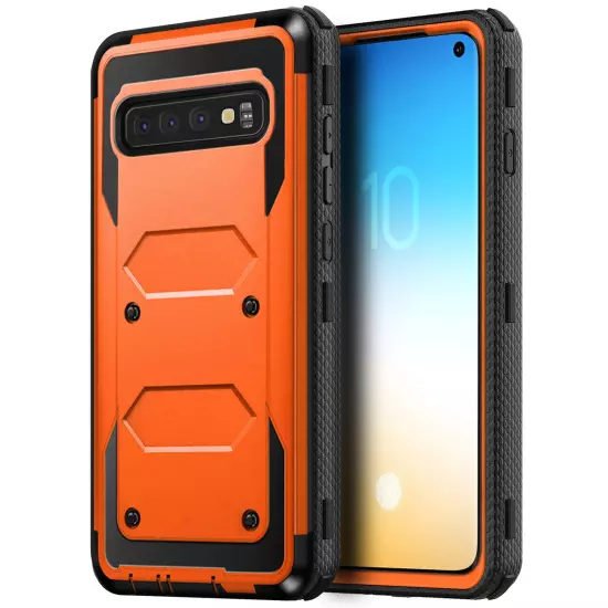 Orange For Samsung Galaxy S10/S10+/S10e Shockproof Bumper Case Cover Accessories