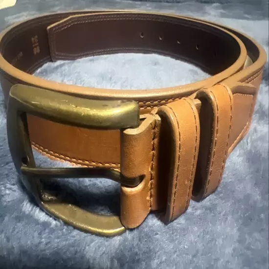 Allen Edmonds Ace Ave Belt Tan 34 M NWT Retail $115