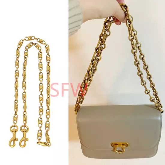 Metal Chain Shoulder Crossbody Strap for COACH Saddle Bag Beat Seires