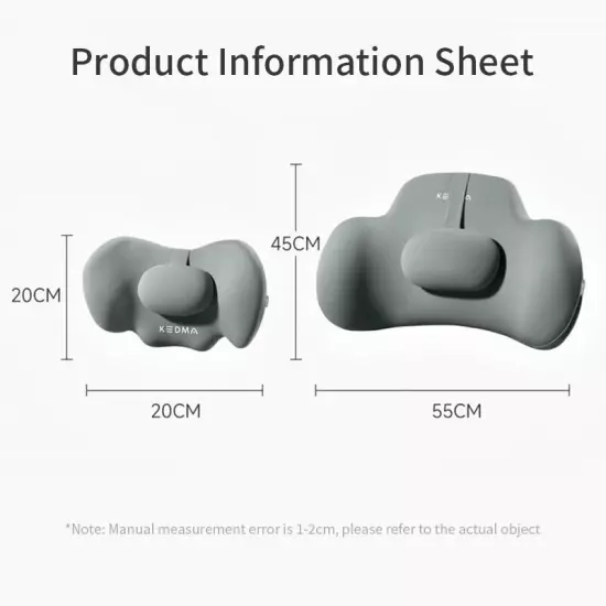 Car Headrest Neck Pillow Waist Pillow Car Seat Back Cushion Lumbar Universal