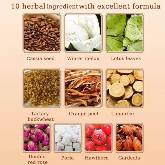 Oil-Reducing-Tea - 10 Herbal with Excellent Formula, Oil Cleansing Tea forLiver