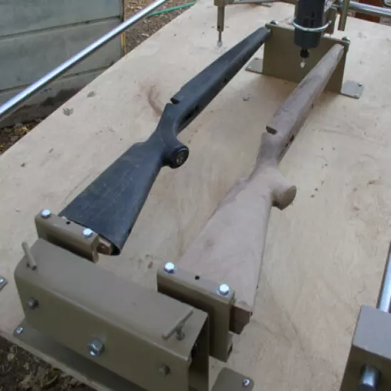 Stock Carving Duplicator- From New Walnut Blank to Finished Gunstock