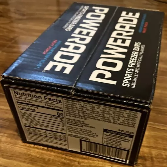 70 Powerade Sport Freezer Bars Popsicle Ice Pop Frozen Treat Electrolyte Replace