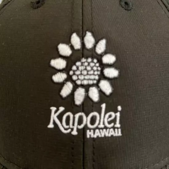 nwot KAPOLEI GOLF COURSE CLUB Hawaii Oahu Black Staff Hat QQ