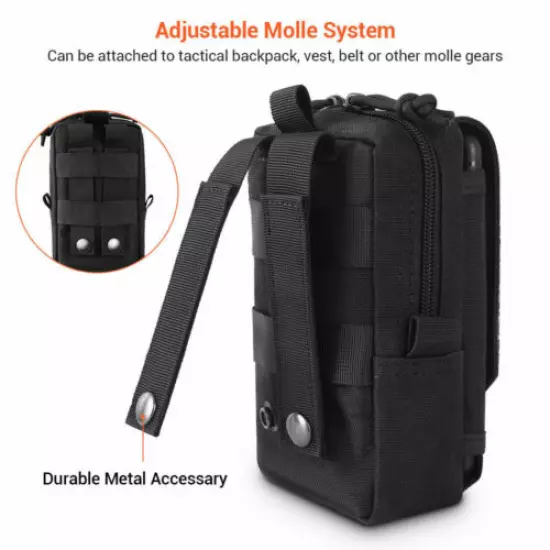 Tactical Molle Pouch Military Waist Belt Bag Phone Case Holder Medical Pouch US