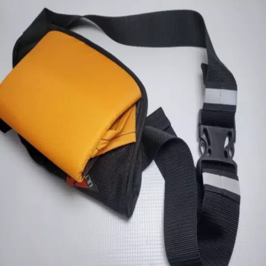 Altimate Running Waist Belt Bag Carry Water Storage Black/Orange