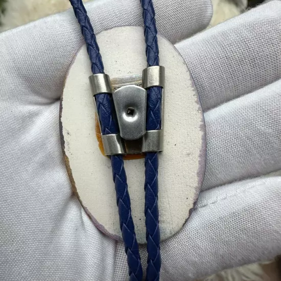 Stunning Vintage Original Ceramic Western Bolo Tie