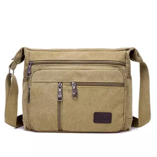 Casual Tote Travel Men's Crossbody Bag Men Canvas Shoulder Bags Casual Messenger