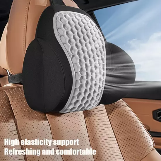 QUEES Joe's Auto Products 24 Years Honeycomb Headrest Lumbar √φ Support C1W9